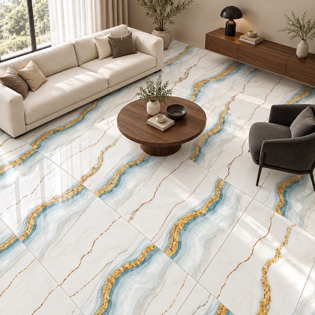 CA WILD SKY GOLD, marble-look wall tile for bathroom (view 4)